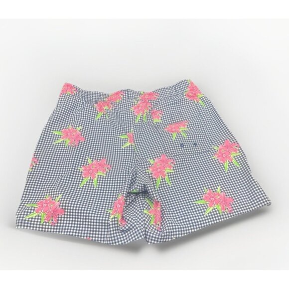 Vineyard Vines Men's 7” Chappy Printed Gingham & Floral Lined Swim Trunks Sz M - Picture 10 of 11